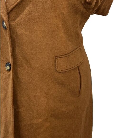 Calvin Klein Single-Breasted Wool Blend Faux-Fur Coat Size 3X NWT - Picture 10 of 16